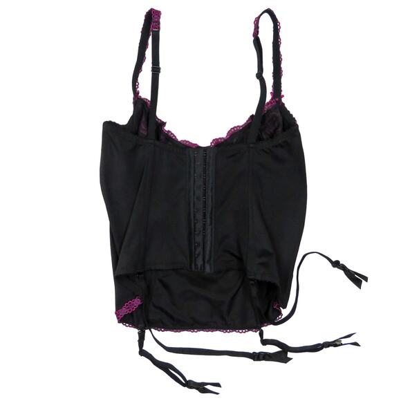 Y2k The Collection Magenta Pink & Black Floral Corset Bustier Top 38C - Picture 5 of 7